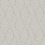 Beige Wave Ogee Peel & Stick Wallpaper - EonShoppee