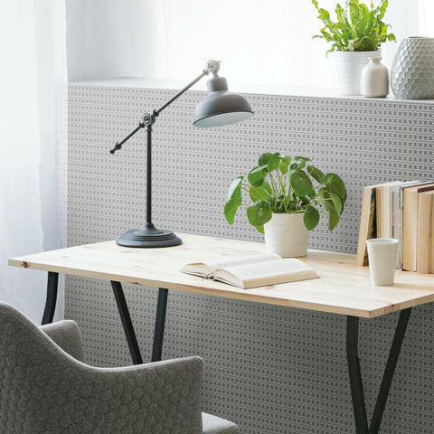 Grey Caning Peel & Stick Wallpaper - EonShoppee