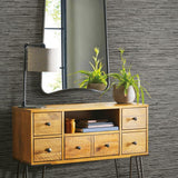 Faux Grasscloth Grey Peel & Stick Wallpaper - EonShoppee