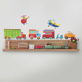 Cars And Trucks Transportation Peel And Stick Wall Decals - EonShoppee