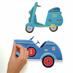 Cars And Trucks Transportation Peel And Stick Wall Decals - EonShoppee