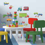 Cars And Trucks Transportation Peel And Stick Wall Decals - EonShoppee