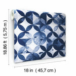Paul Brent Moroccan Tile Peel & Stick Wallpaper - EonShoppee