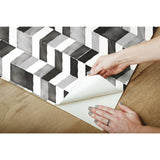 Paul Brent Watercolor Chevron Peel & Stick Wallpaper - EonShoppee