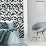 Paul Brent Watercolor Chevron Peel & Stick Wallpaper - EonShoppee