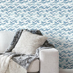 Paul Brent Watercolor Chevron Peel & Stick Wallpaper - EonShoppee