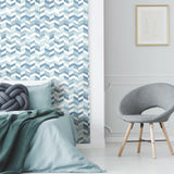 Paul Brent Watercolor Chevron Peel & Stick Wallpaper - EonShoppee