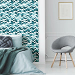 Paul Brent Watercolor Chevron Peel & Stick Wallpaper - EonShoppee