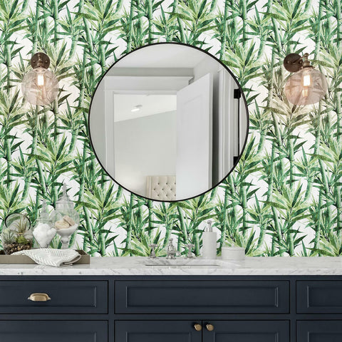 Lucky Bamboo Peel & Stick Wallpaper - EonShoppee