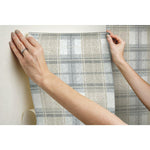 Tweed Plaid Peel & Stick Wallpaper - EonShoppee
