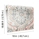 Bohemian Damask Peel & Stick Wallpaper - EonShoppee