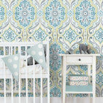 Bohemian Damask Peel & Stick Wallpaper - EonShoppee