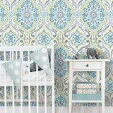Bohemian Damask Peel & Stick Wallpaper - EonShoppee