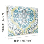 Bohemian Damask Peel & Stick Wallpaper - EonShoppee