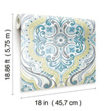 Bohemian Damask Peel & Stick Wallpaper - EonShoppee