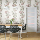Vintage Floral Stripe Peel & Stick Wallpaper - EonShoppee