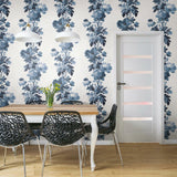 Vintage Floral Stripe Peel & Stick Wallpaper - EonShoppee