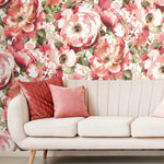 Watercolor Floral Peel & Stick Wallpaper Mural - EonShoppee