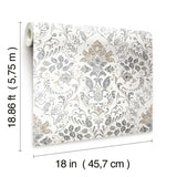 Persian Damask Peel & Stick Wallpaper - EonShoppee