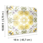 Cottage Garden Kaleidoscope Peel & Stick Wallpaper - EonShoppee