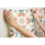 Cottage Garden Kaleidoscope Peel & Stick Wallpaper - EonShoppee