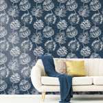 Batik Jacobean Peel & Stick Wallpaper - EonShoppee
