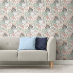 Retro Tropical Leaves Peel & Stick Wallpaper - EonShoppee