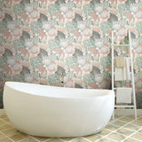 Retro Tropical Leaves Peel & Stick Wallpaper - EonShoppee