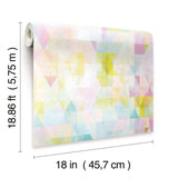 RoomMates Prismatic Geo Peel & Stick Wallpaper - EonShoppee