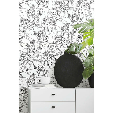 RoomMates Vogue Sketches Peel & Stick Wallpaper - EonShoppee