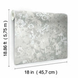 RoomMates Wildflower Shadows Peel & Stick Wallpaper - EonShoppee