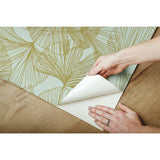 RoomMates Gingko Leaves Peel & Stick Wallpaper - EonShoppee