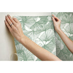 RoomMates Gingko Leaves Peel & Stick Wallpaper - EonShoppee