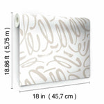 RoomMates Curly Strokes Peel & Stick Wallpaper - EonShoppee