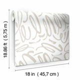 RoomMates Curly Strokes Peel & Stick Wallpaper - EonShoppee