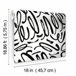 RoomMates Curly Strokes Peel & Stick Wallpaper - EonShoppee