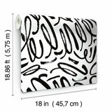 RoomMates Curly Strokes Peel & Stick Wallpaper - EonShoppee
