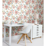 RoomMates Poppy Floral Peel & Stick Wallpaper - EonShoppee
