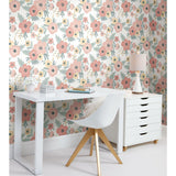 RoomMates Poppy Floral Peel & Stick Wallpaper - EonShoppee