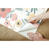 RoomMates Poppy Floral Peel & Stick Wallpaper - EonShoppee