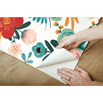 RoomMates Poppy Floral Peel & Stick Wallpaper - EonShoppee