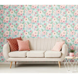 RoomMates Poppy Floral Peel & Stick Wallpaper - EonShoppee