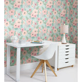 RoomMates Poppy Floral Peel & Stick Wallpaper - EonShoppee