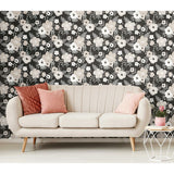 RoomMates Poppy Floral Peel & Stick Wallpaper - EonShoppee
