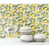 RoomMates Lemon Zest Peel & Stick Wallpaper - EonShoppee