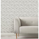 RoomMates Striped Hexagon Peel & Stick Wallpaper - EonShoppee