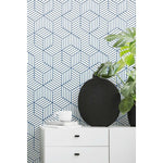 RoomMates Striped Hexagon Peel & Stick Wallpaper - EonShoppee