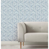 RoomMates Striped Hexagon Peel & Stick Wallpaper - EonShoppee