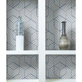 RoomMates Striped Hexagon Peel & Stick Wallpaper - EonShoppee