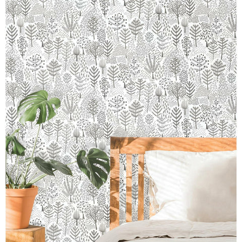 RoomMates Folklore Trees Peel & Stick Wallpaper - EonShoppee